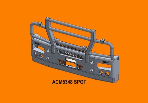 5348 Spot Ra Iveco Stralis Ad At 13+ 5ap Bullbar Replace Factory Steel Bumper Front Iso