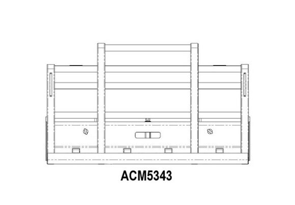 Acm5343 Kenworth T404sar 6a Straight Pipe Bullbar Front