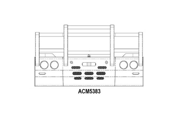 Acm5383 Merc Actros '07 15 5a Aldi Spec Bullbar Front