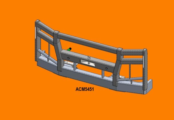 Acm5451 Mercedes Actros 16+ 3 Blade Grille 5a No Led Insert Bullbar Front Iso