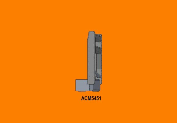 Acm5451 Mercedes Actros 16+ 3 Blade Grille 5a No Led Insert Bullbar Side