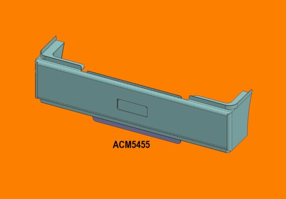 Acm5455 Kenworth T658 T659 Deep Fixed Pin Bumper Front Iso