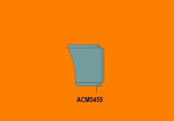 Acm5455 Kenworth T658 T659 Deep Fixed Pin Bumper Side