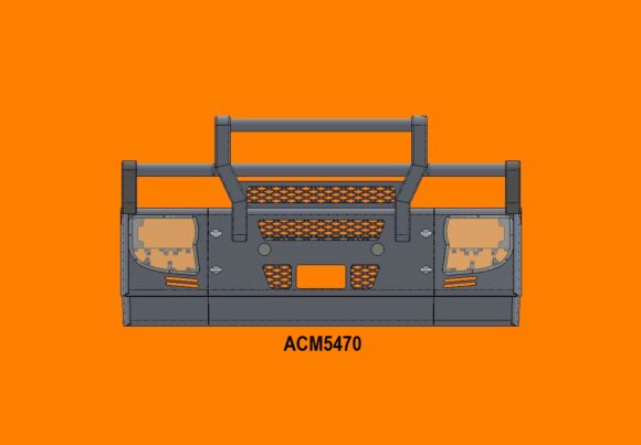 Acm5470 Iveco Stralis Ad At 13+ 5a Low Profile Bullbar Replace Plastic Bumper Front