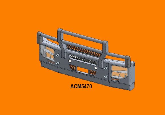 Acm5470 Iveco Stralis Ad At 13+ 5a Low Profile Bullbar Replace Plastic Bumper Front Iso