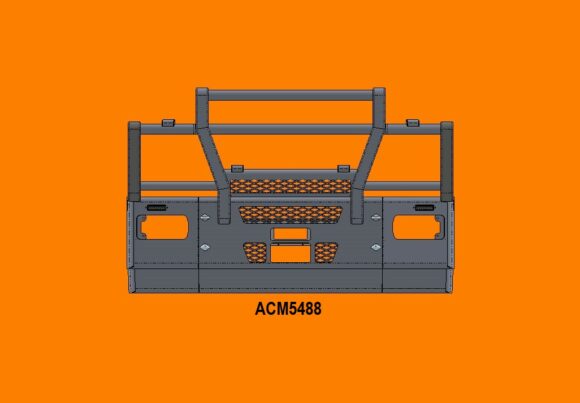 Acm5488 13+ Ad At 5a Bullbar Replace Factory Steel Bumper Front