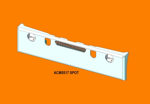 Acm5517 Spot Mack Trident Af 08+ Plank Bumper 7inch Spots Front Iso