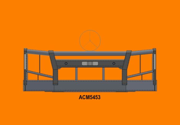 Acm5453 Mercedes Actros 16+ 3 Blade Grille 5a Low Profile Bullbar Front
