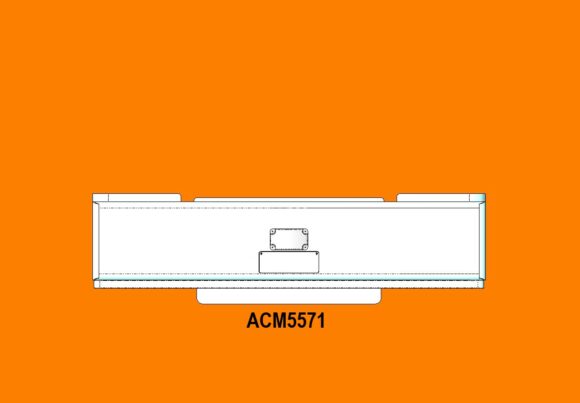 Acm5571 Kenworth T658 T659 Deep Fixed Pin Bumper Acc Front