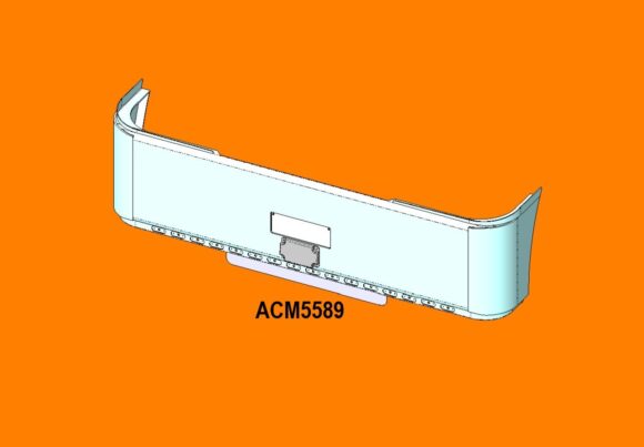 Acm5589 Kenworth K200 K220 Fixed Towpin Bumper Acc Front Iso0