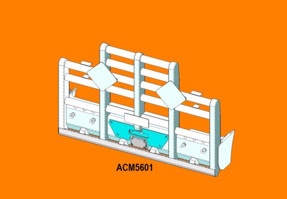 Acm5601 Kenworth T909 7a Offset Pipe Bullbar Acc Bishops Spec Front Iso