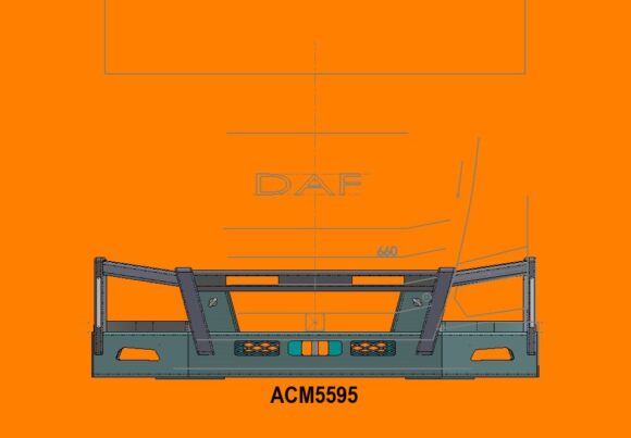 Acm5595 Daf Xg 5a Low Profile Led Insert Bullbar Front