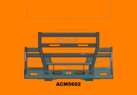 Acm5602 Daf Xg 5a High Profile Led Insert Bullbar Front