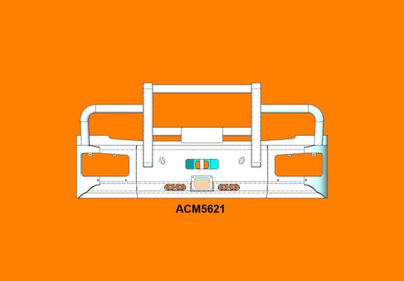 Acm5621 Mercedes Atego 17+ 5ap Bullbar Acc Fups Front