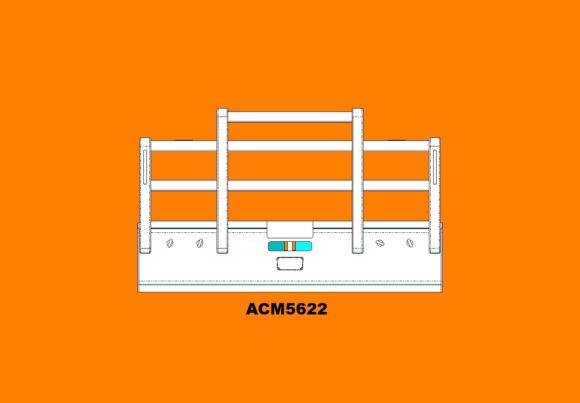 Acm5622 Kenworth K200 K220 5a Texas Ø90mm Pipe B Fron