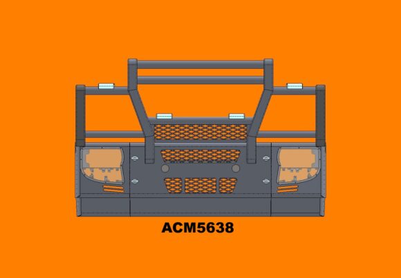 Acm5638 Iveco Stralis 05 13 At Ad 5a Bullbar Plastic Bumper Front