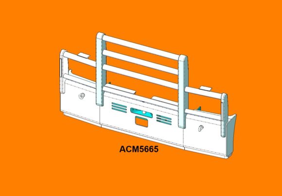 Acm5665 Mack Trident Af 08 & 12+ 5a Texas Bull Front Iso