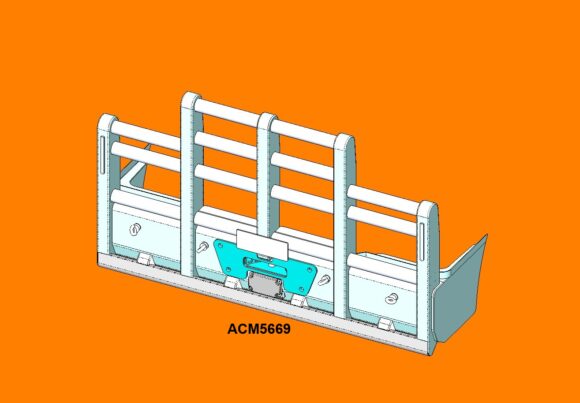Acm5669 Kenworth T659 5 Post 6a Ø88 Offset Pi Front Iso