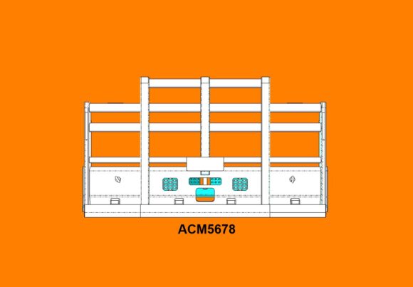 Acm5678 Mack Trident Af 08+ & 12+ 7a Ø90mm Pipe Bullbar Front