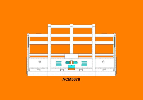 Acm5678 Mack Trident Af 08+ & 12+ 7a Ø90mm Pipe Bullbar Fnt