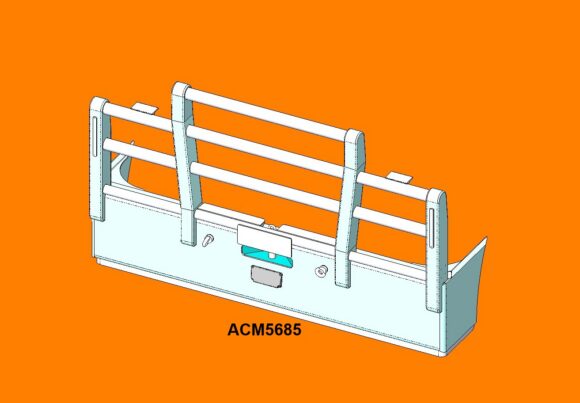 Acm5685 Kenworth K220 5a Y Post Bullbar Acc Front Iso