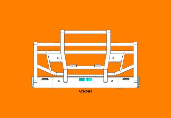 Acm5686 Volvo Fh Fm 03 13 Twin Headlight 5a High Top Bullbar Front