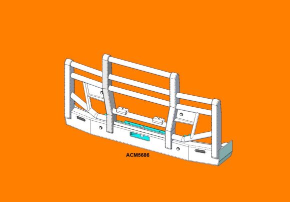 Acm5686 Volvo Fh Fm 03 13 Twin Headlight 5a High Top Bullbar Front Iso