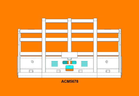 Acm5678 Mack Trident Af 08+ & 12+ 7a Ø90mm Pipe Bullbar Front