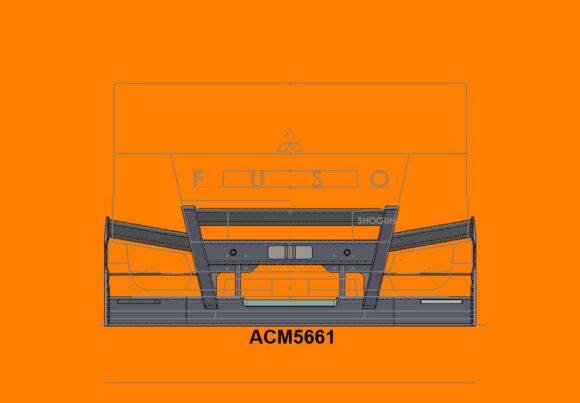 Acm5661 Fuso Shogun 360 400 25+ 5a No Led Insert Bullbar Fronta